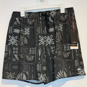 Quiksilver Waterman Board Shorts XL Phantom Tribal Print NWT $59